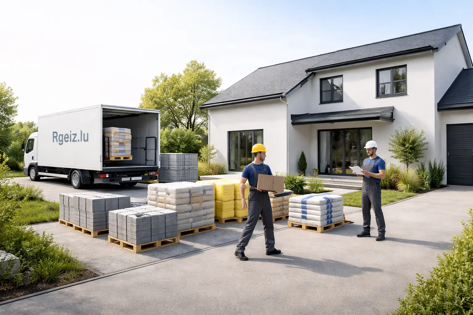 Rgeiz.lu fourniture de matériaux de construction et la mise en relation avec des professionnels au Luxembourg